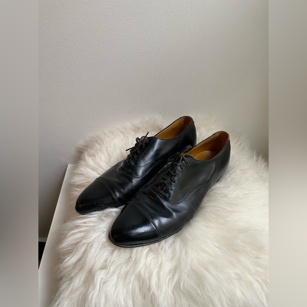 Vintage leather oxfords
